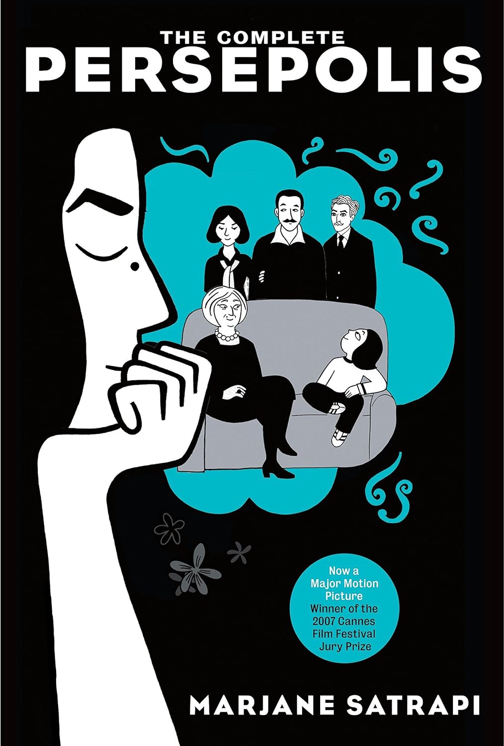 a graphic of the cover of The Complete Persepolis