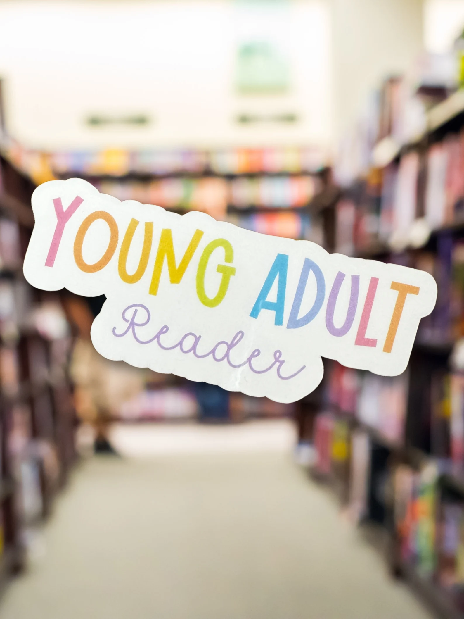 young adult reader sticker
