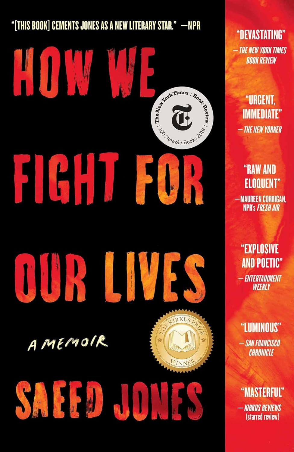 a graphic of the cover of How We Fight for Our Lives by Saeed Jones