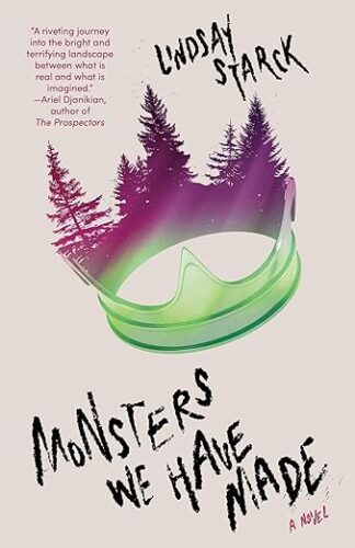 cover of Monsters We Have Made by Lindsay Starck; image of a green and purple crown that turns into trees at its points