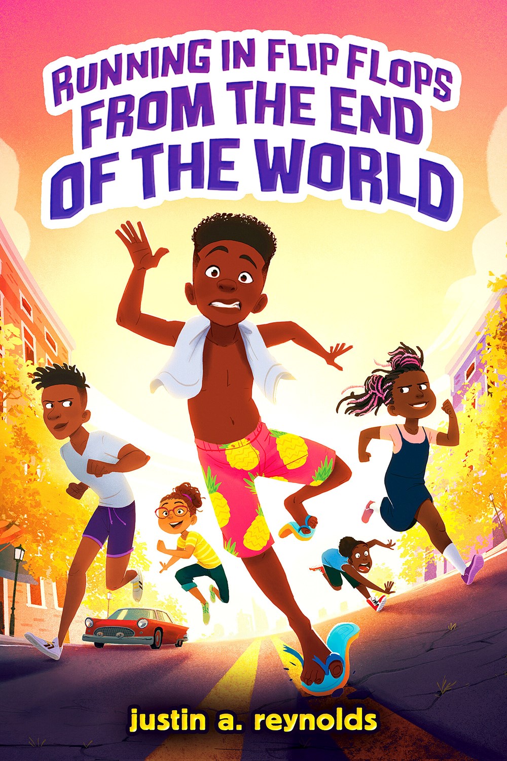 Cover of Running in Flip-Flops from the End of the World by Justin A. Reynolds