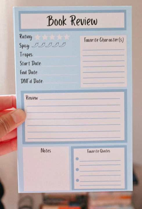 Book Review Notepad