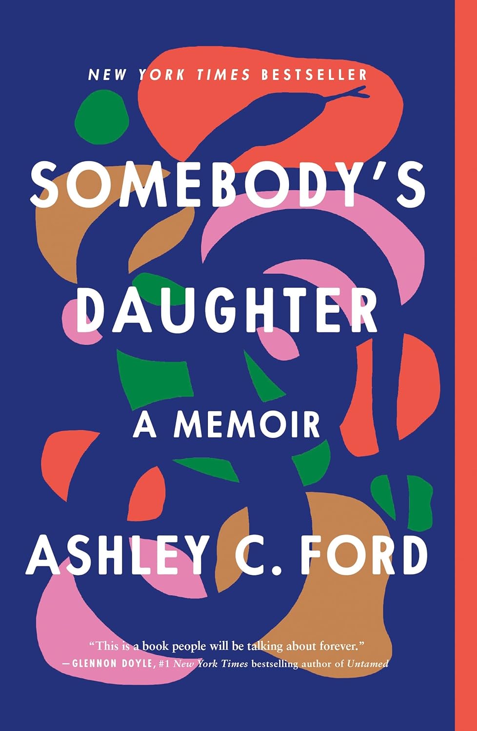 a graphic of the cover of Somebody’s Daughter by Ashley C. Ford 