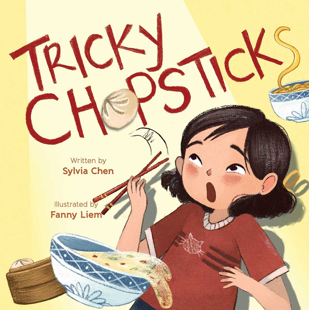 Cover of Tricky Chopsticks by Sylvia Chen, illustrated by Fanny Liem