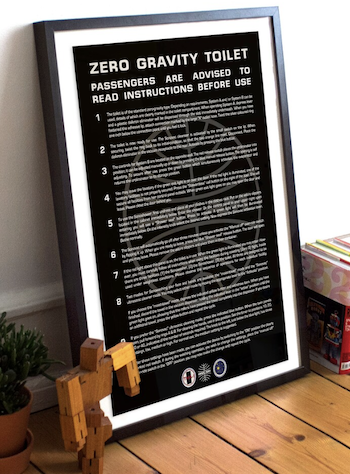 Zero Gravity Toilet Poster