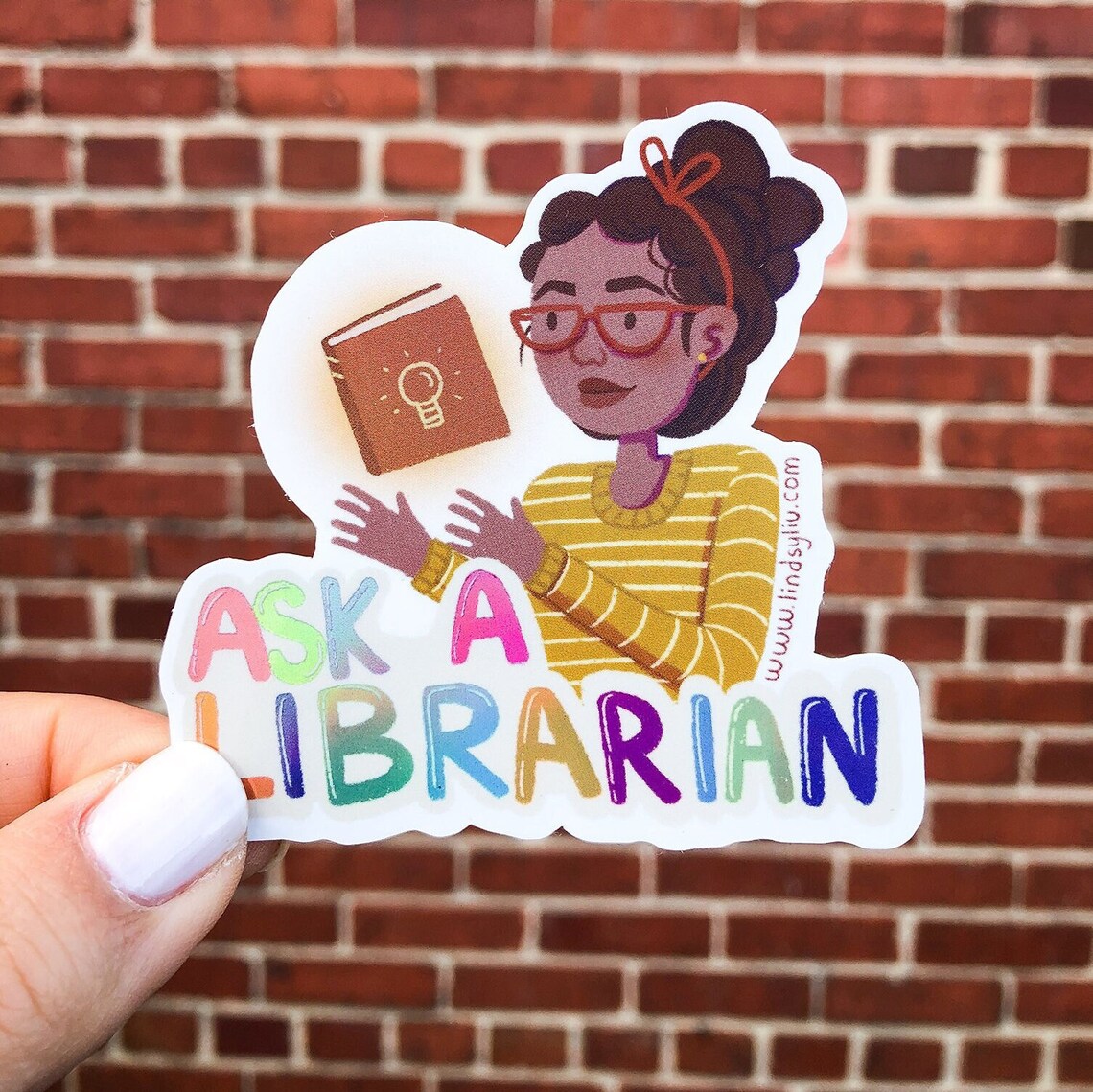 Ask a Librarian Sticker by lindsyliu