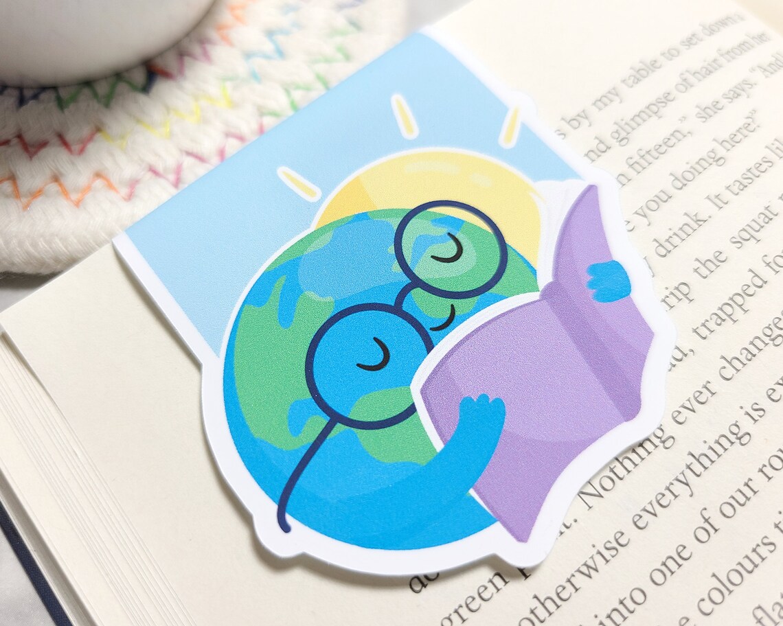 Earth Reading Bookmark by FunUsualSuspects
