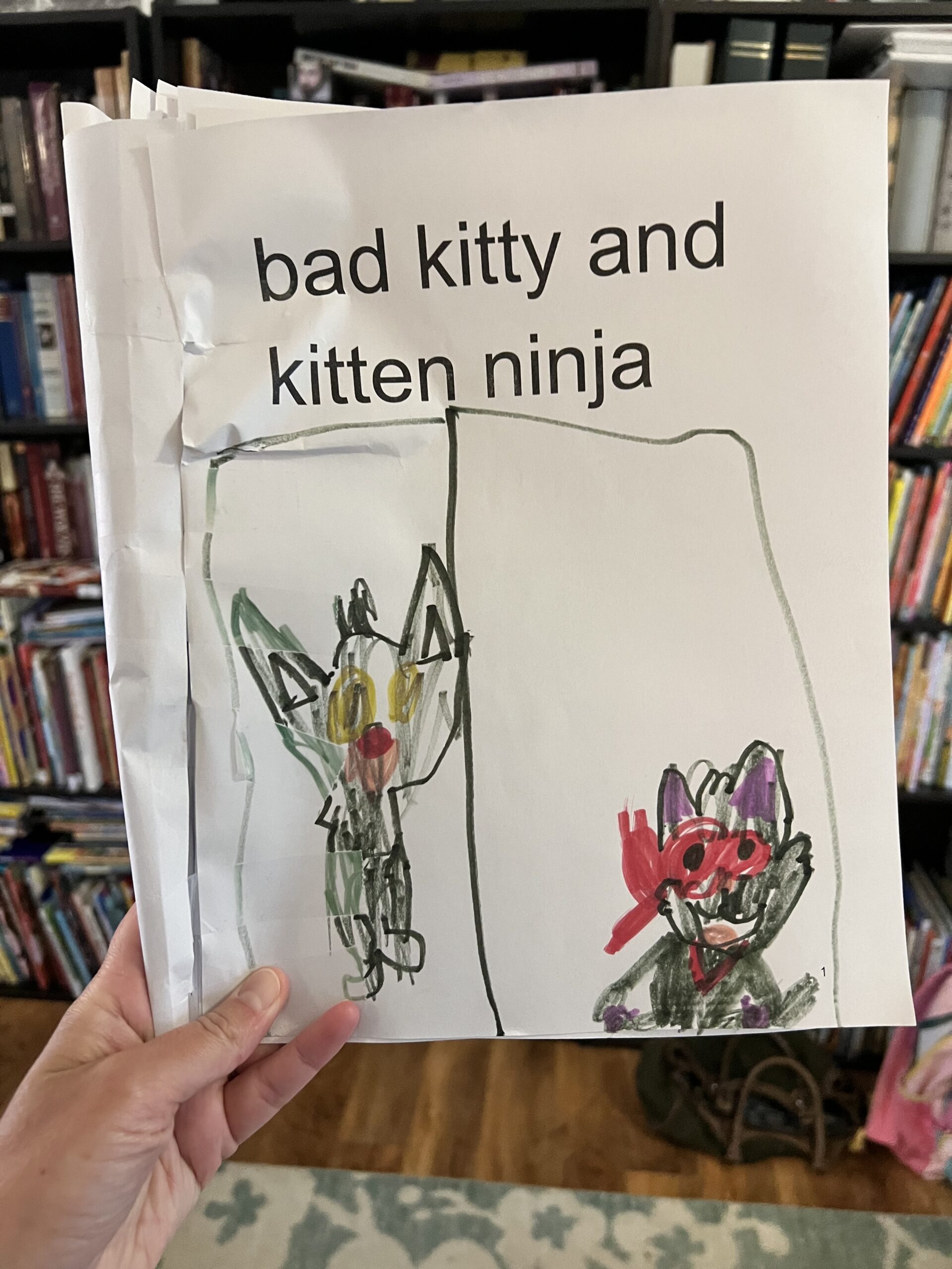 Bad Kitty and Kitten Ninja book, the kids are all right