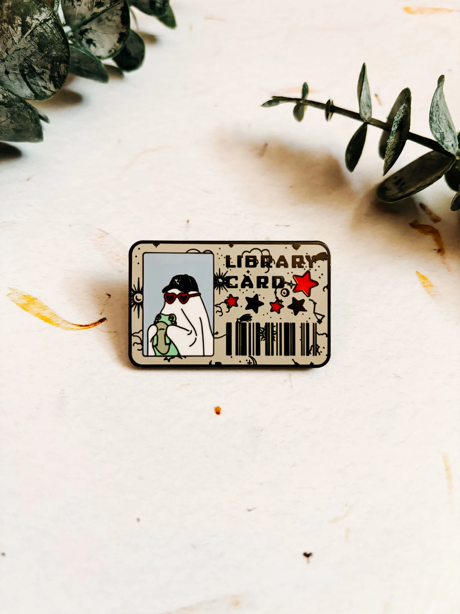 ghost library card pin