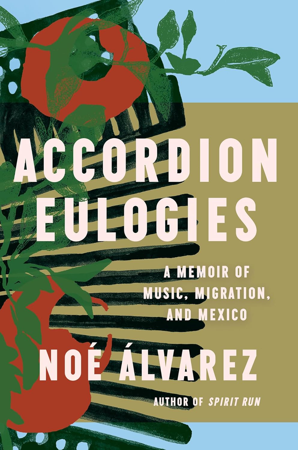 a graphic of the cover of Accordion Eulogies