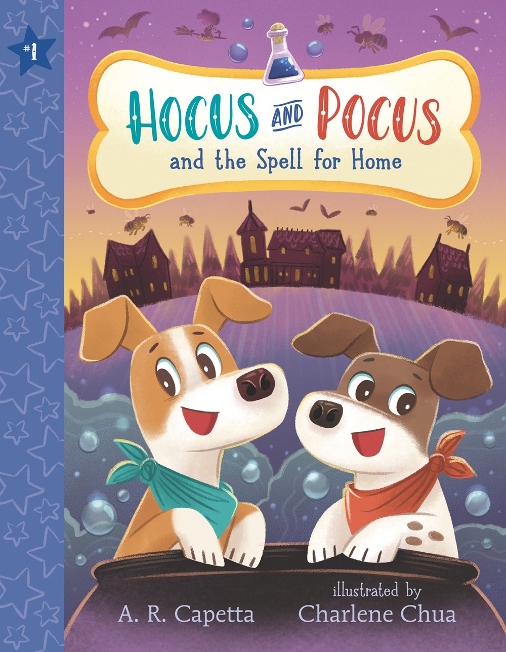 Cover of Hocus and Pocus and the Spell for Home by A. R. Capetta, illustrated by Charlene Chua