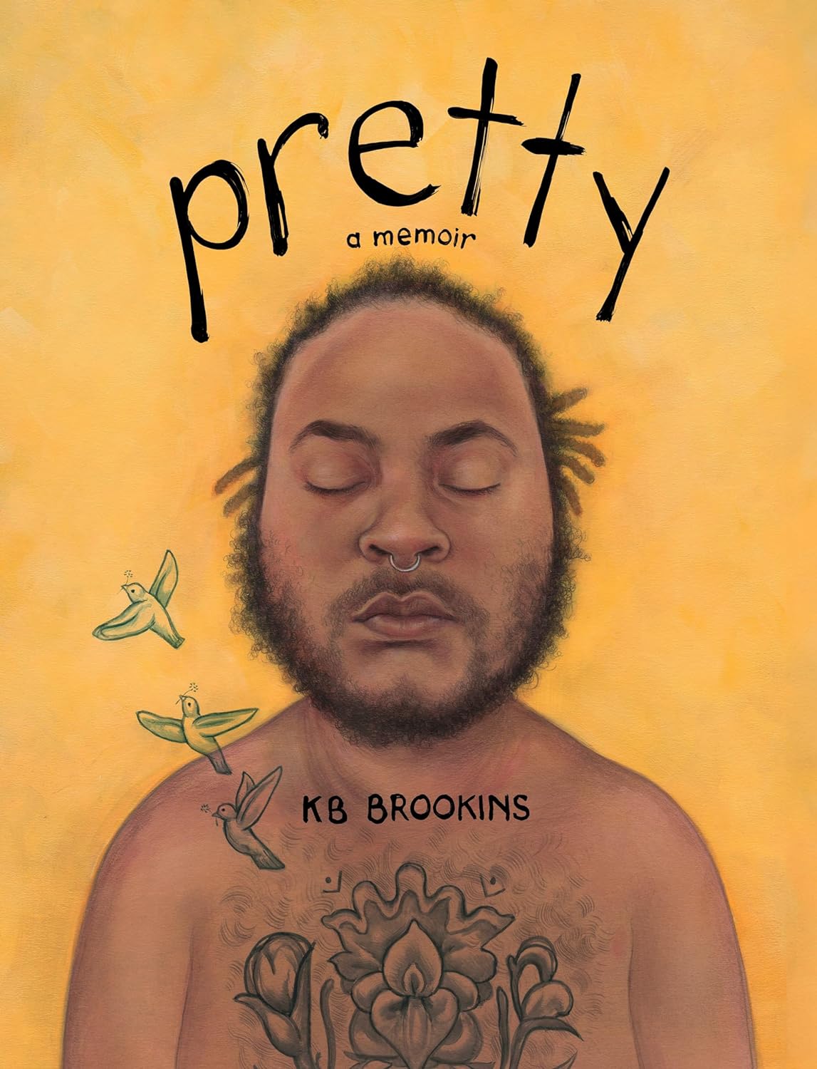 a graphic of the cover of Pretty: A Memoir by KB Brookins