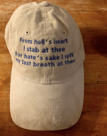 Ahab quote baseball hat