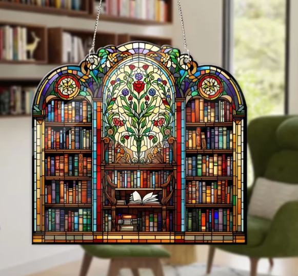 ACRYLIC Library Window Hanging