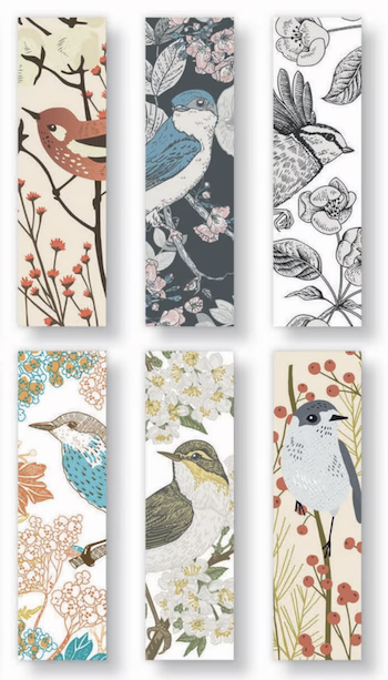 bird bookmarks