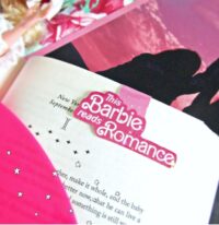 picture of "this Barbie reads...." bookmark