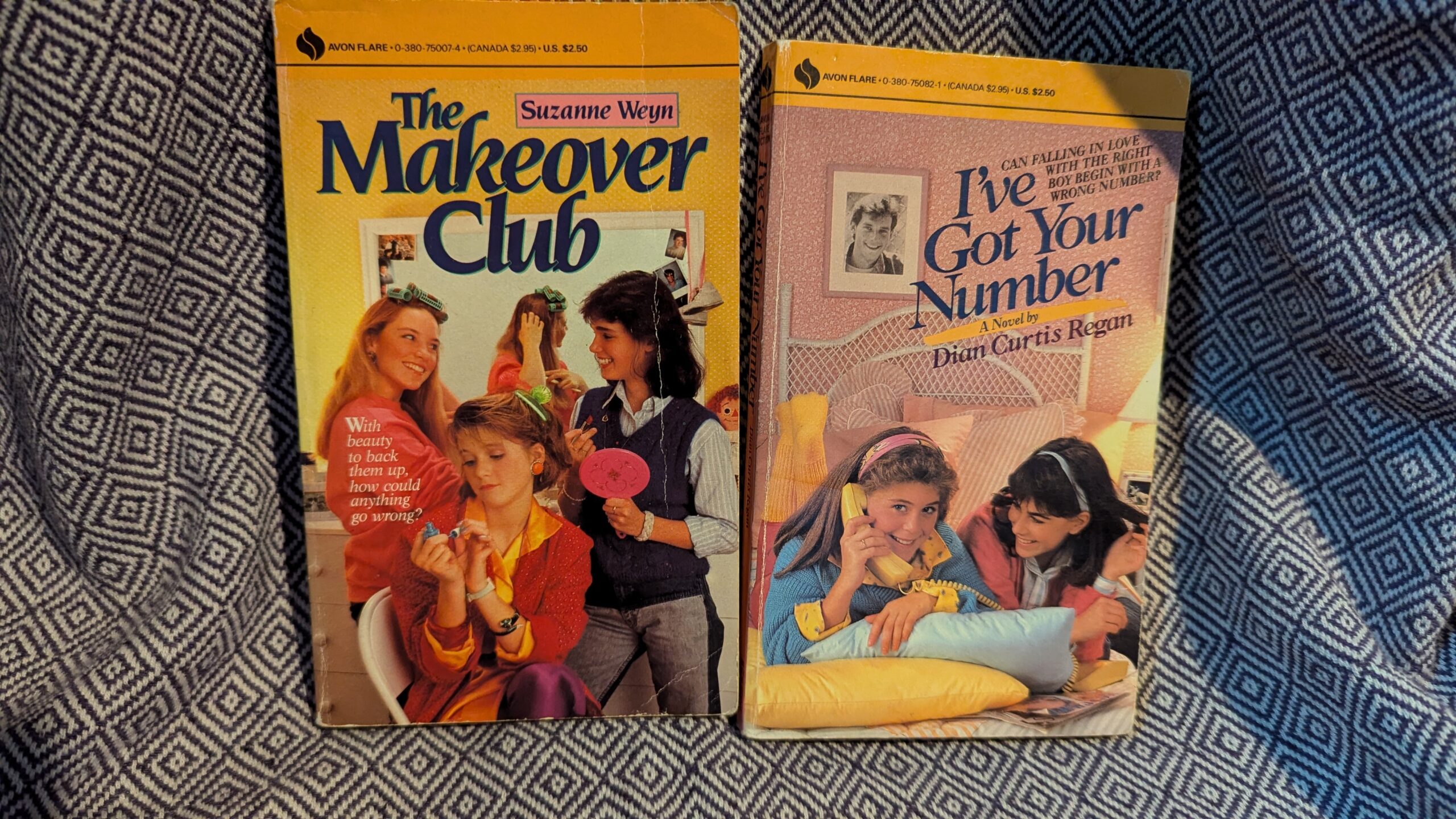 picture of vintage YA paperbacks