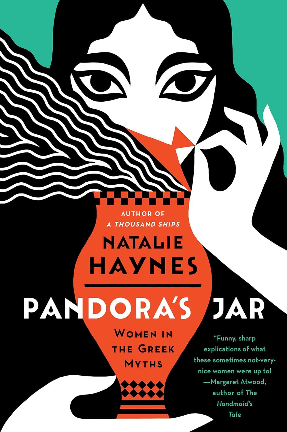 a graphic of the cover of Pandora's Jar by Natalie Haynes