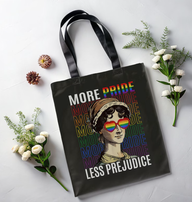 More Pride, Less Prejudice Tote Bag 