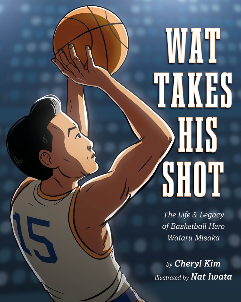 Cover of Wat Takes His Shot by Cheryl Kim, illustrated by Nat Iwata