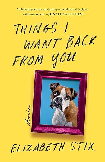 Cover of Things I Want Back From Your by Elizabeth Stix