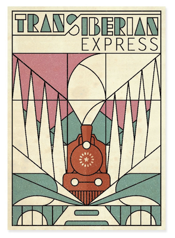 Trans-siberian express art print