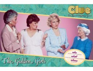 the clue game box cover image of all 4 actresses from the show