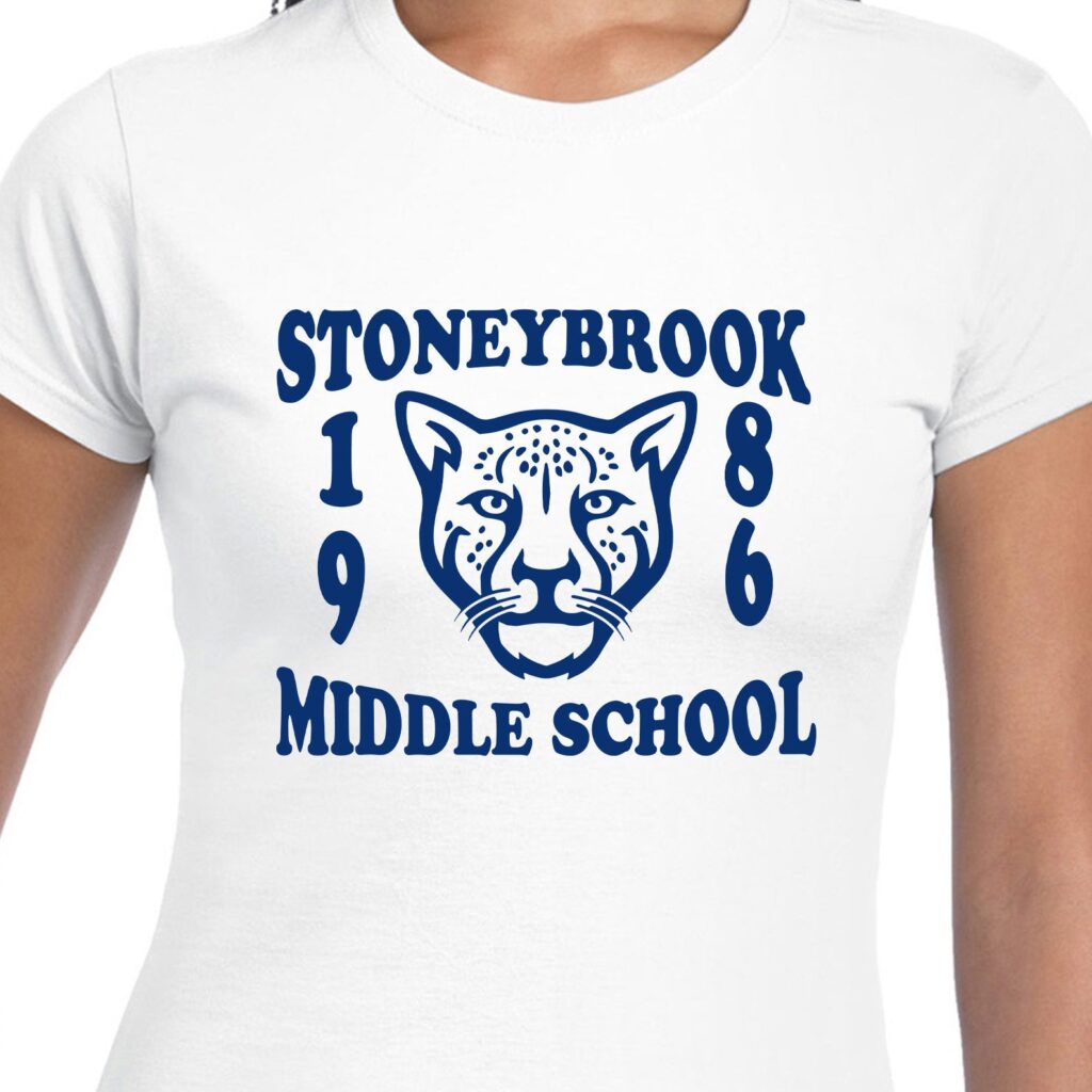 Image of a Stoneybrook Middle School t-shirt.