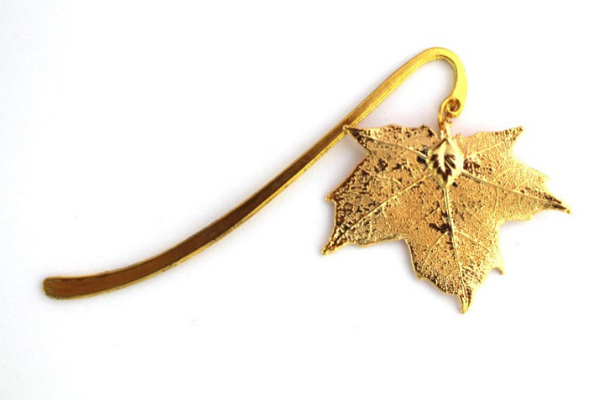 Sugar maple leaf bookmark