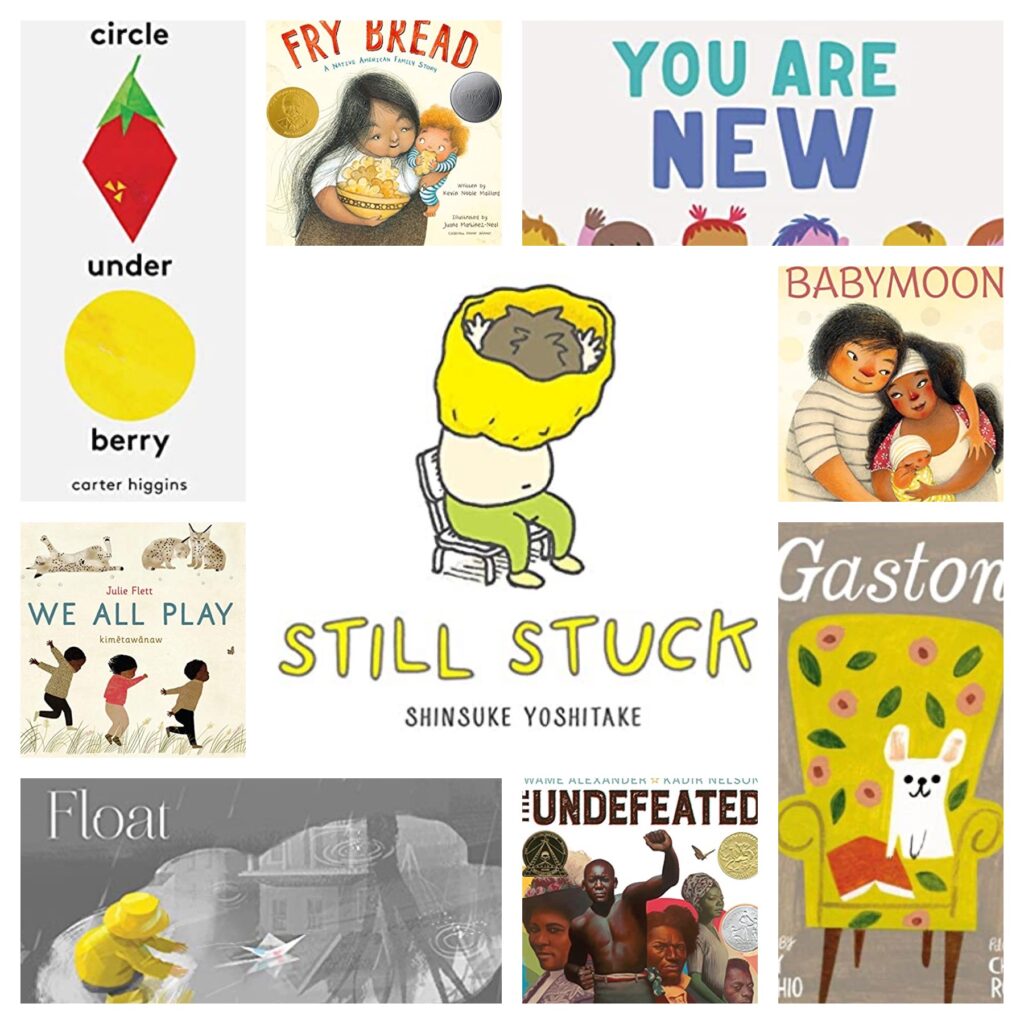 a collage of children's books