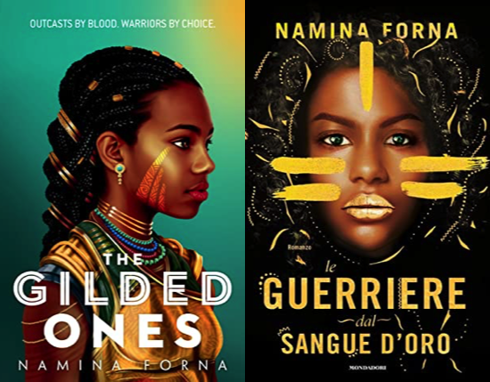 side by side us and italian covers for the gilded ones