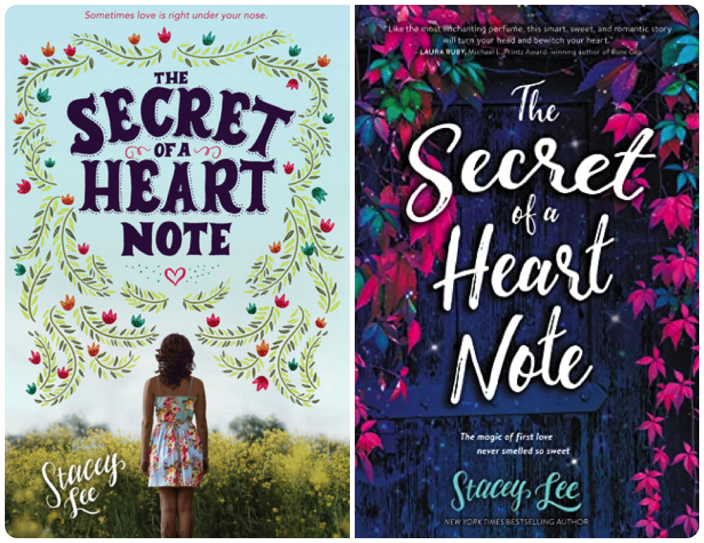 Diptic of the covers for The Secret of a Heart Note. 