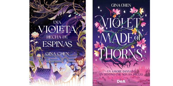 Violet Made of Thorns Spanish and Italian covers.