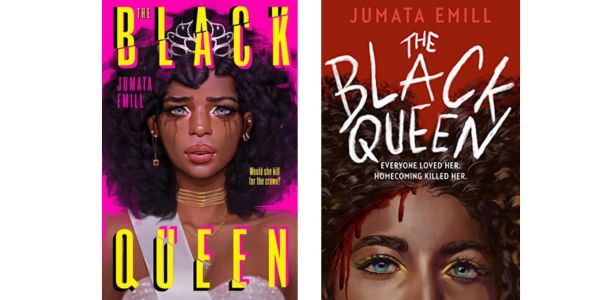 UK and US book covers for The Black Queen.