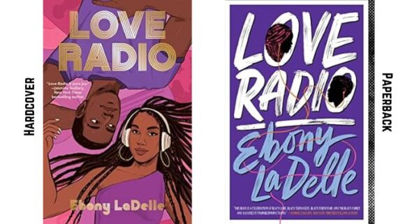 side by side book cover designs for Love Radio.