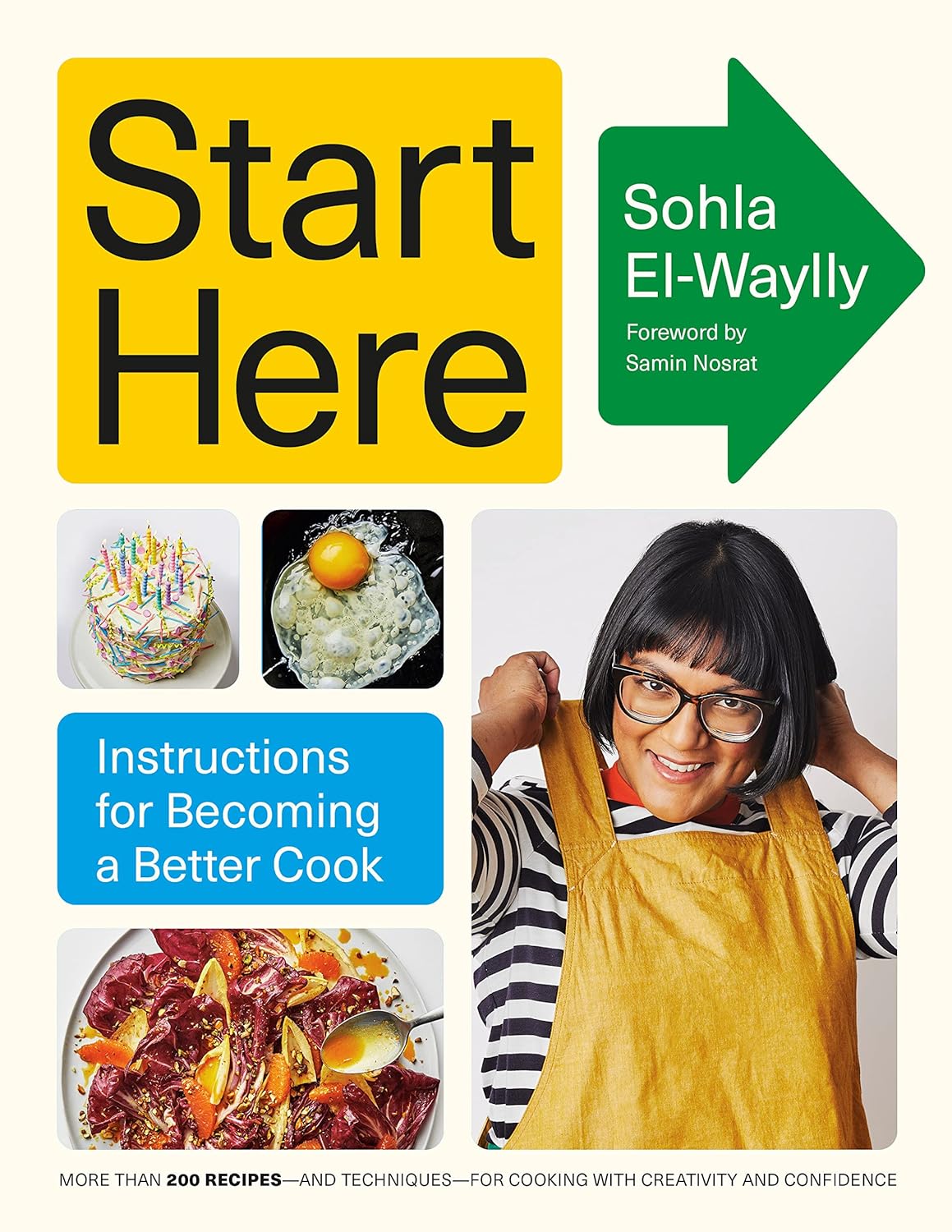 a graphic of the cover of Start Here: Instructions for Becoming a Better Cook: A Cookbook