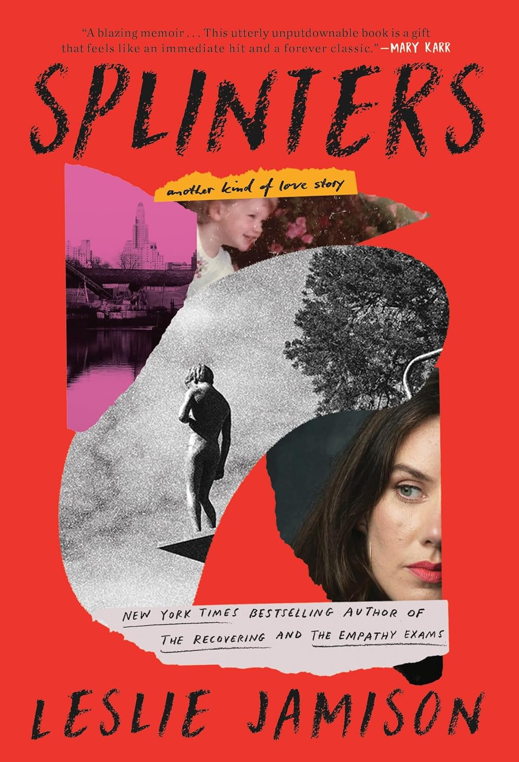 a graphic of the cover of Splinters by Leslie Jamison